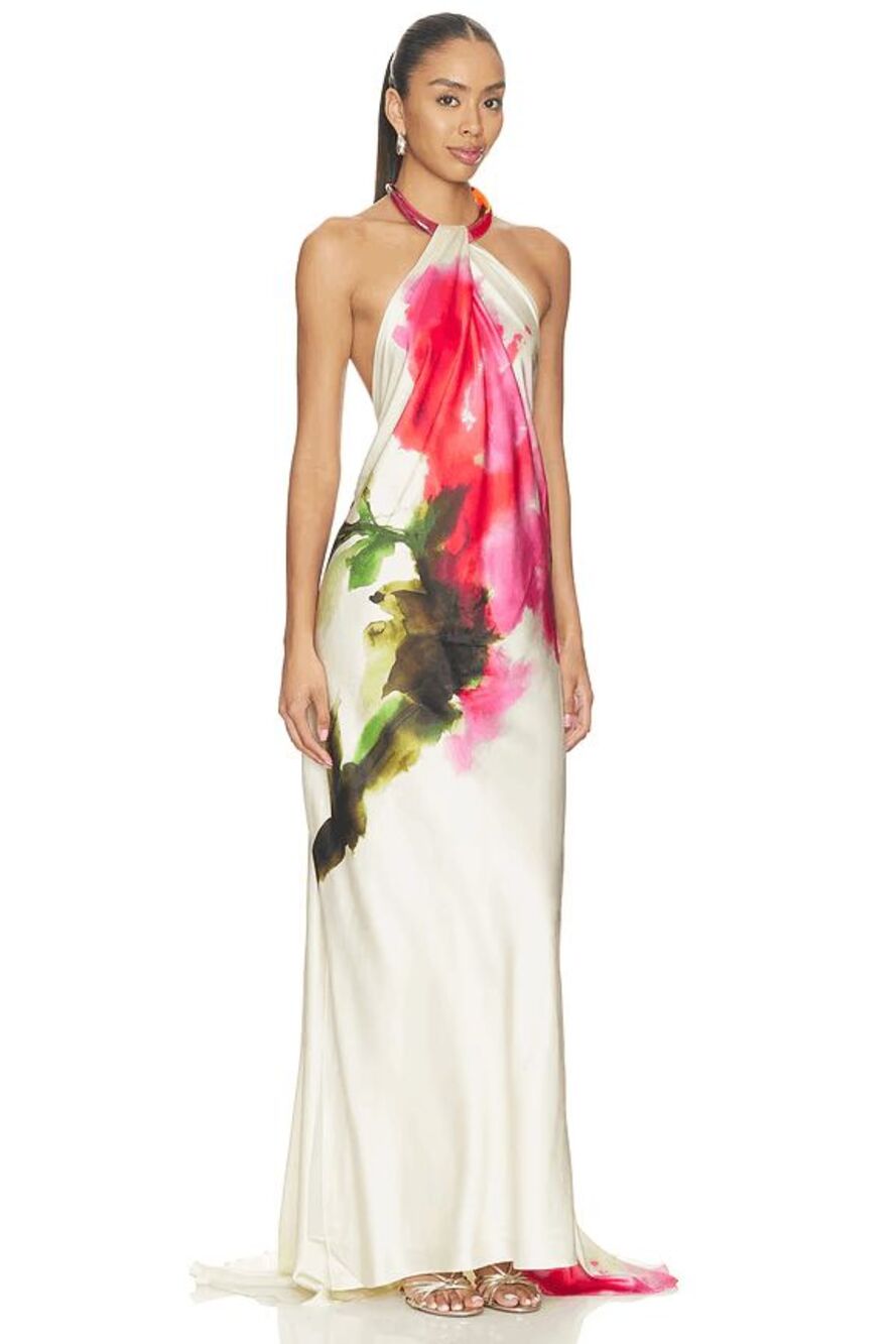 SILVIA TCHERASSI JESSE DRESS IN Azalea Flower SIZE MEDIUM $1990